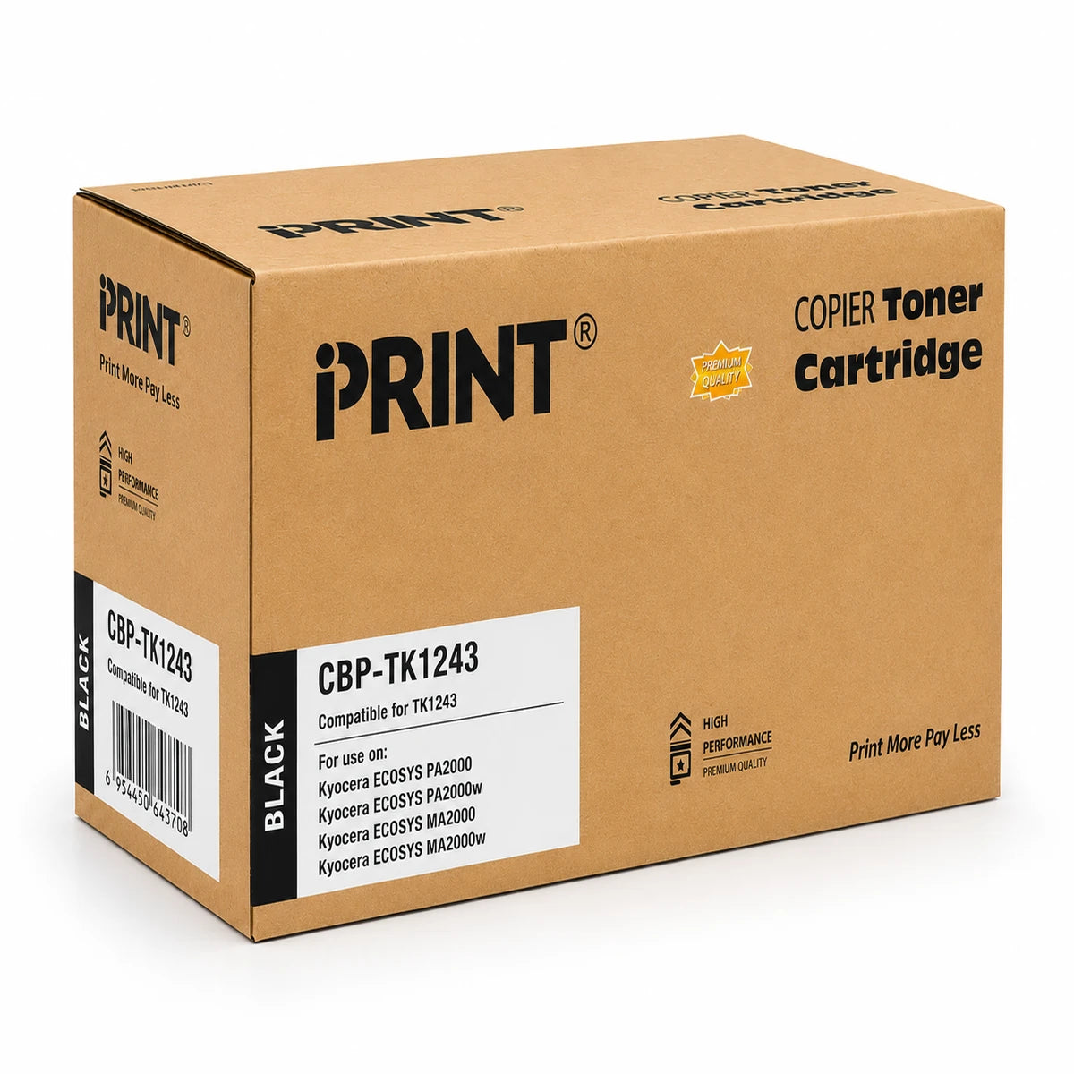 Compatible Kyocera TK1243 Black Toner Catridge - (TK-1243)