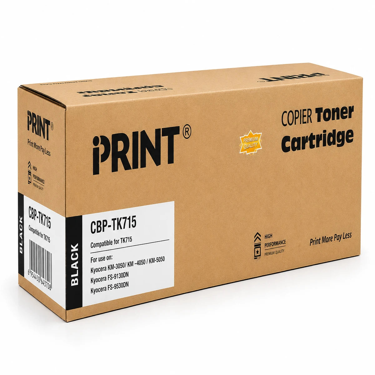 Compatible Kyocera TK715 Black Toner Cartridge - (TK-715)