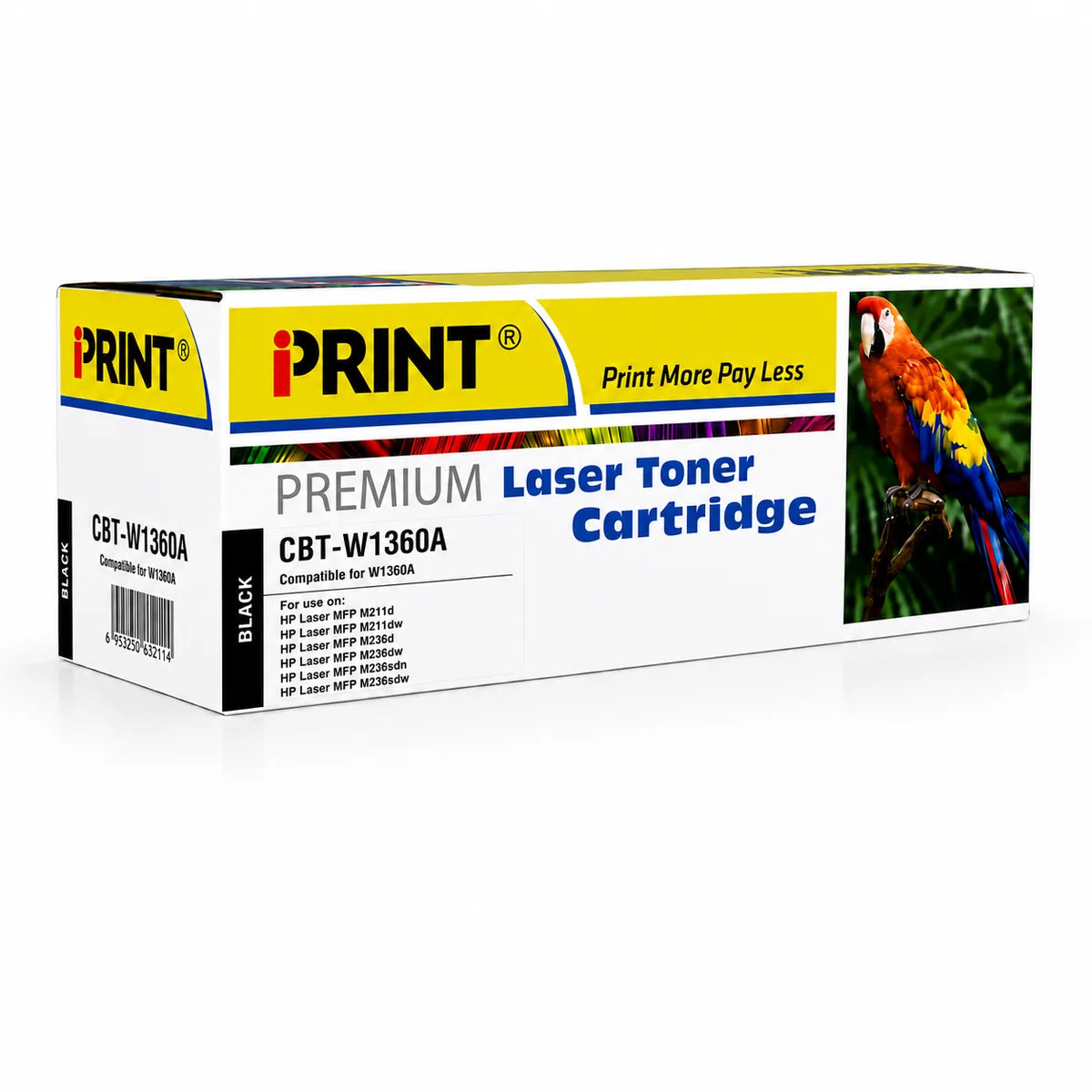 Compatible HP 136A Black Laser Toner Cartridge - (W1360A)