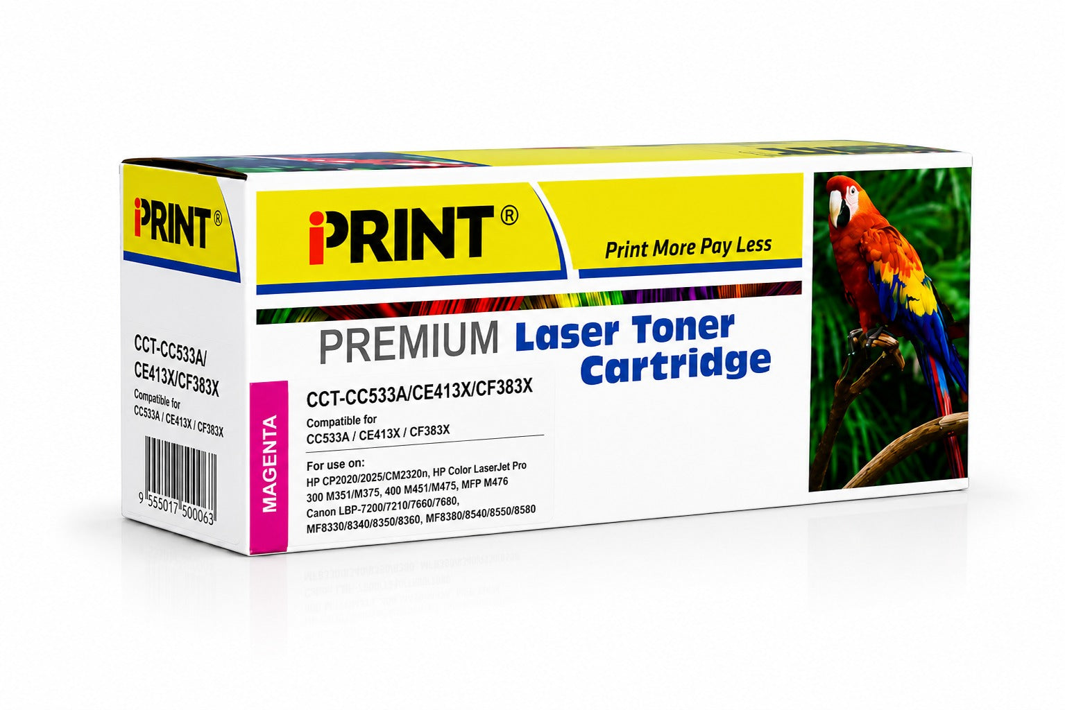 Compatible HP 304A Magenta Toner Cartridge - (CC533A)