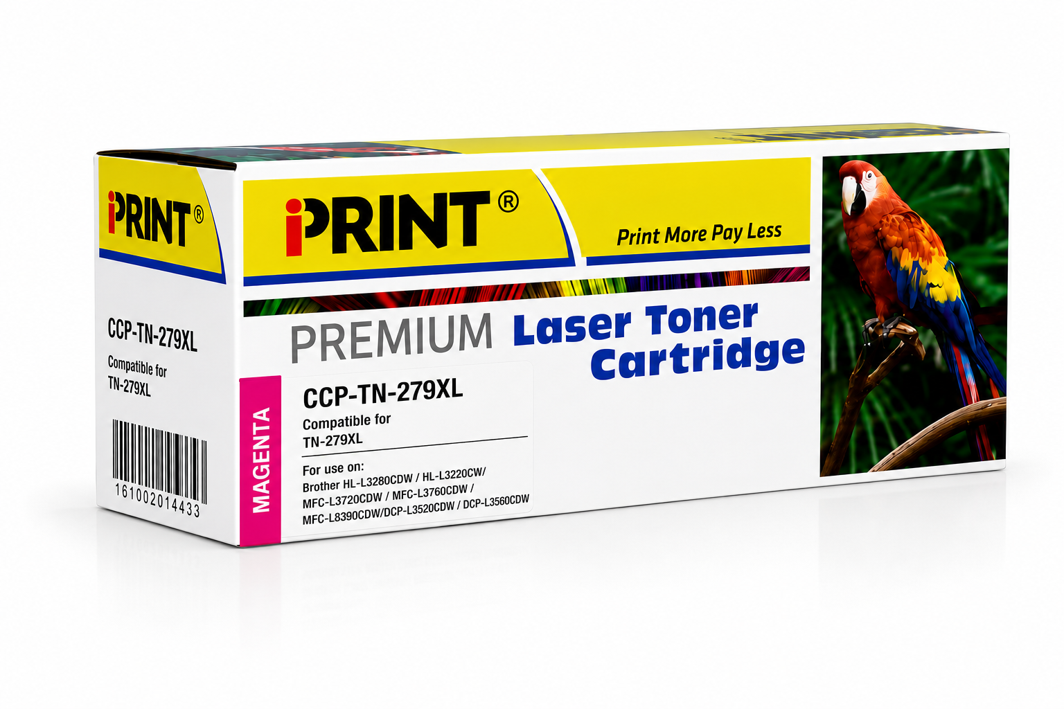Compatible BROTHER TN-279XL Magenta Toner Catridge - (TN 279XL M)