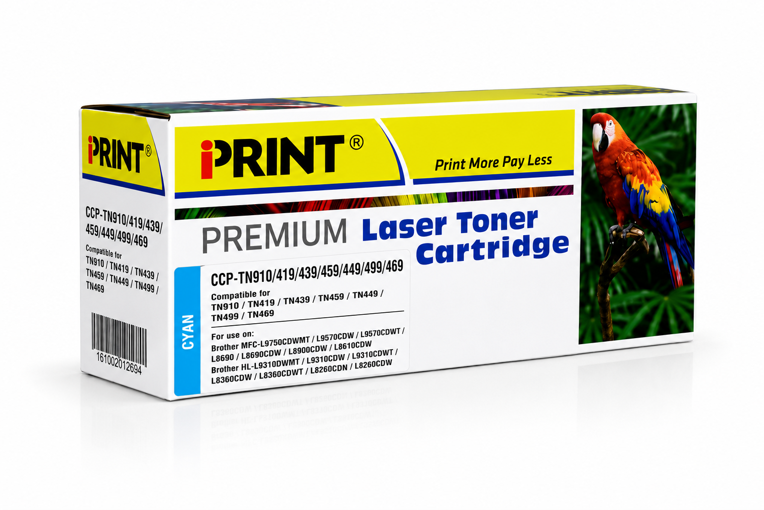 Compatible BROTHER TN910/419/439/459/449/499/469 Cyan Toner Catridge - (TN-910 C)