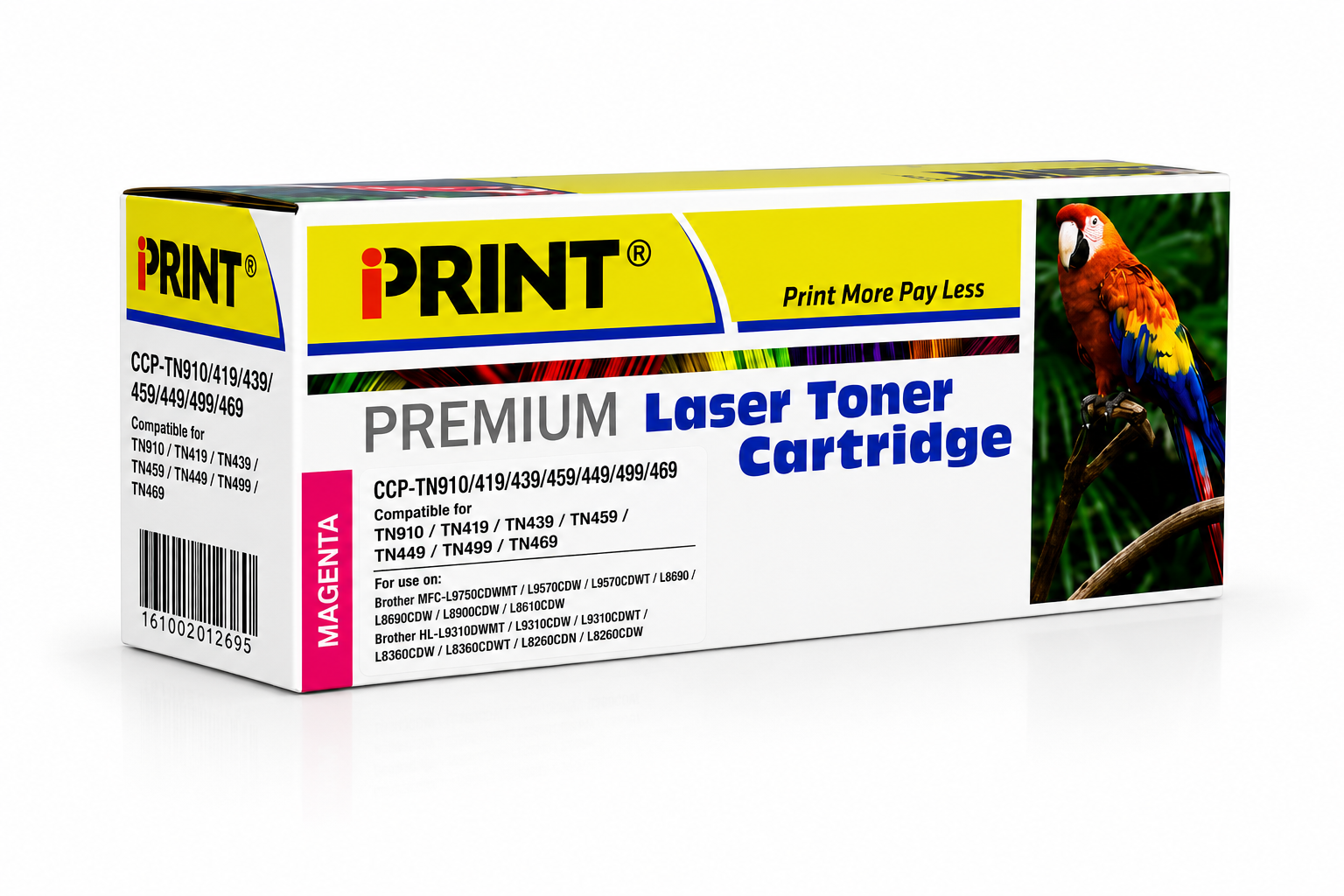 Compatible BROTHER TN910/419/439/459/449/499/469 Magenta Toner Catridge - (TN-910 M)