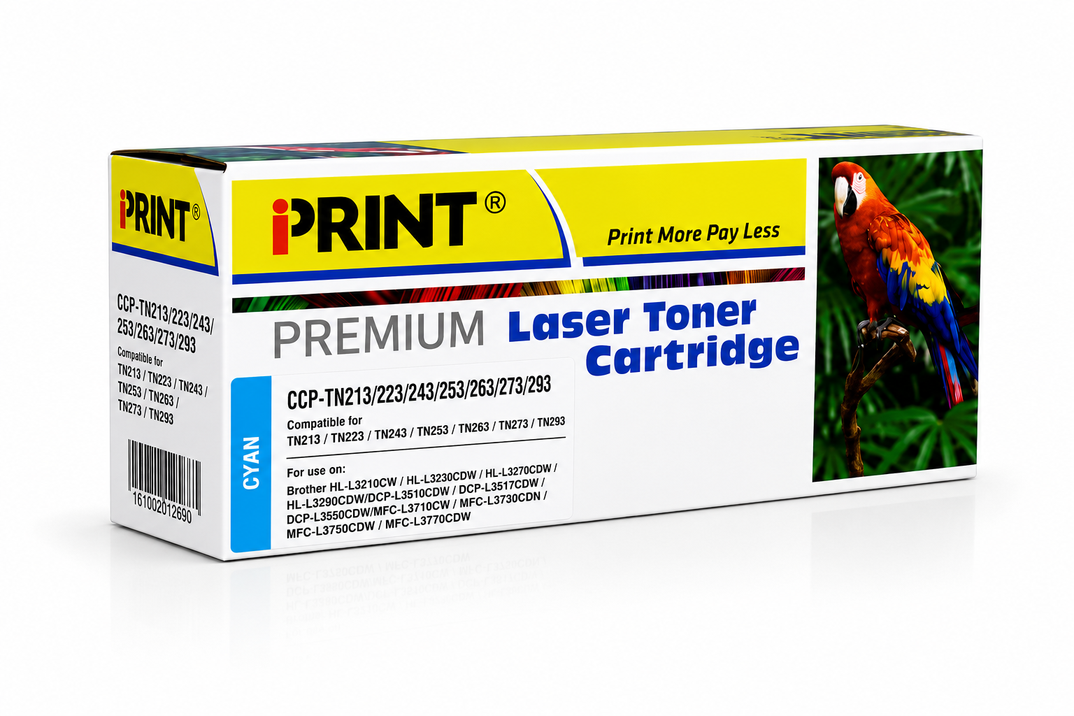 Compatible BROTHER TN213/223/243/253/263/273/293 Cyan Toner Catridge - (TN-213 C)