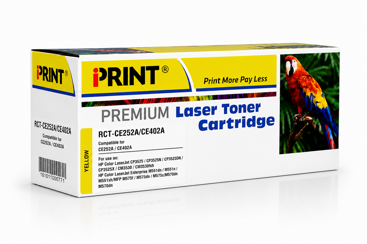 Compatible HP 504A Yellow Toner Cartridge - (CE252A)