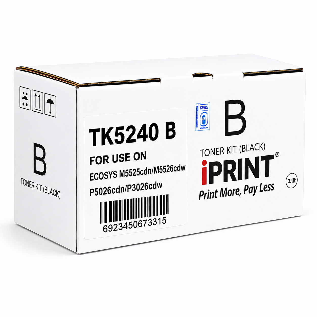 Compatible Kyocera TK5240 Black Toner Cartridge - (TK-5240 BK)