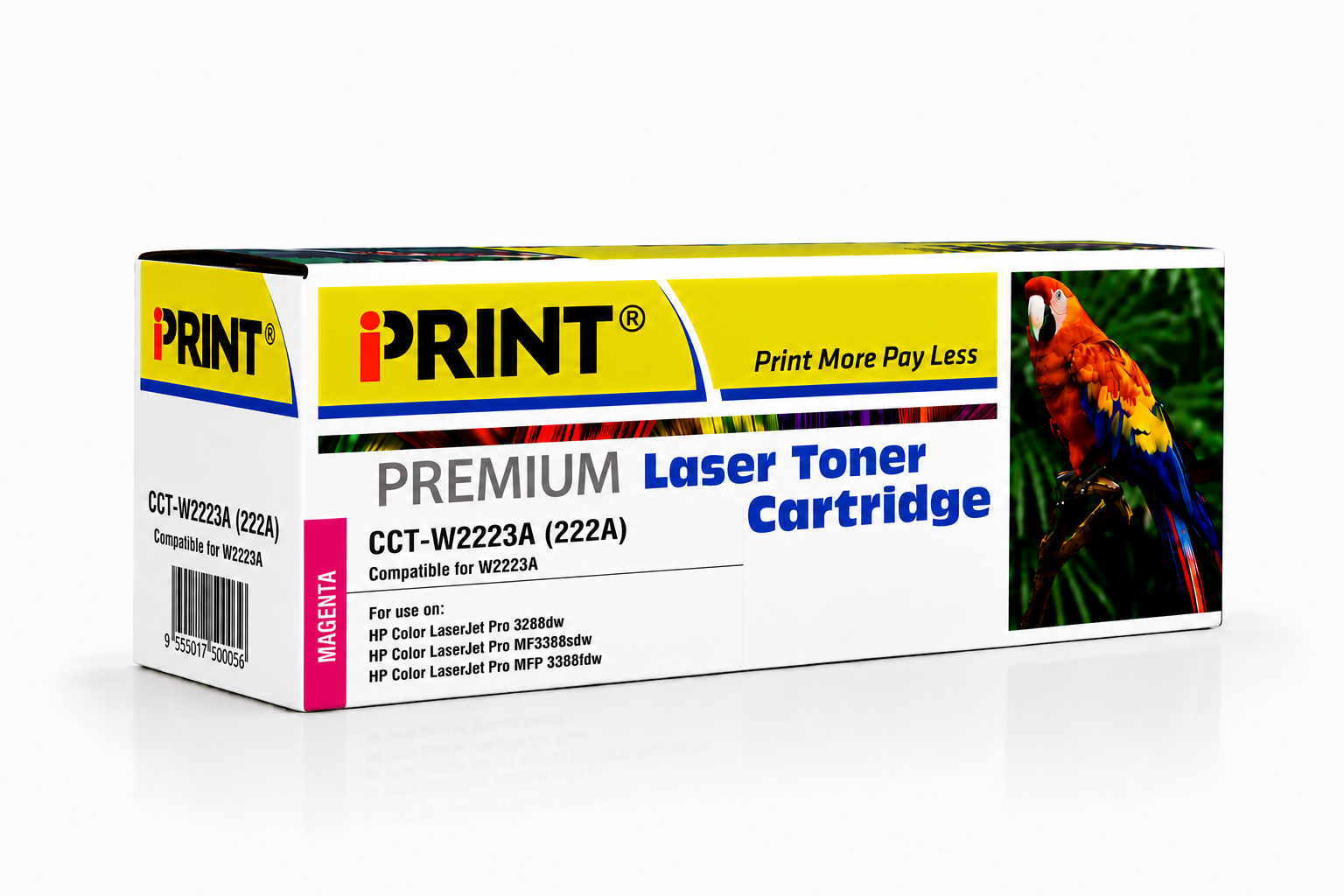 Compatible HP 222A Magenta Laser Toner Cartridge - (W2223A)